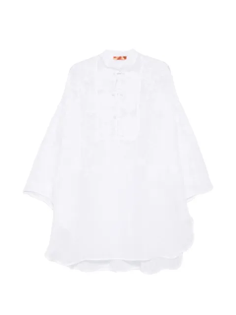 Ermanno Scervino lace buttoned mini dress