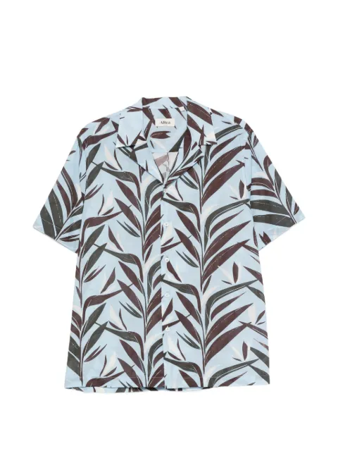 Altea leaf-print short-sleeve shirt