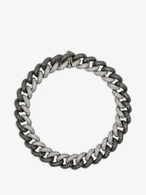 SHAY pulsera en oro negro con diamante