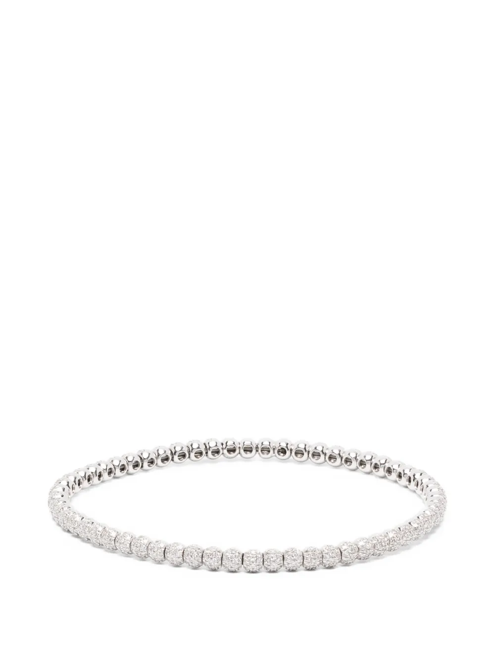 SHAY 파베 세팅 다이아몬드 브레이슬릿 | 실버 톤 | Image 1