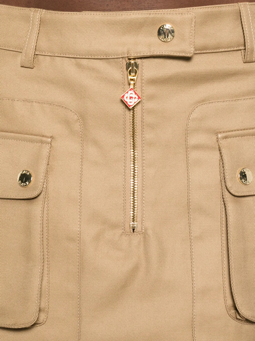 Casablanca Mini-rok met klepzak Beige