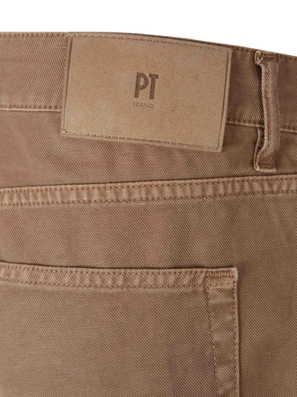 PT Torino Jeans met vijf zakken Bruin