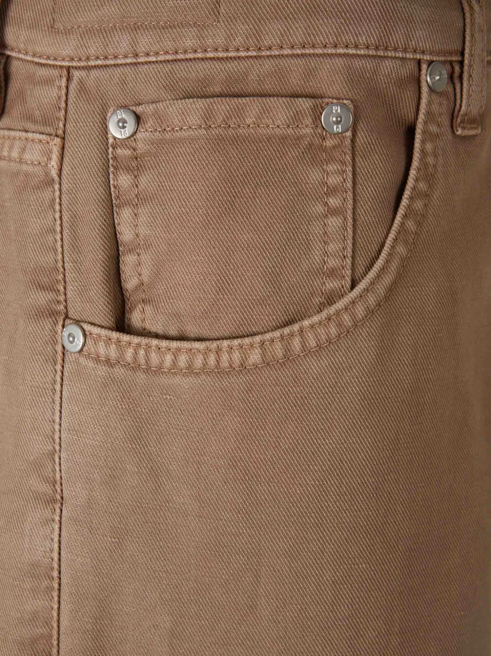 PT Torino Jeans met vijf zakken Bruin