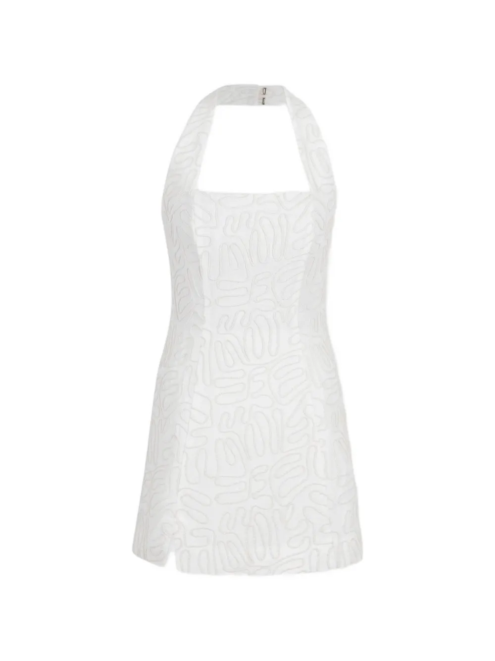 Cult Gaia Tyrisha Cord-embroidered Mini Dress In White