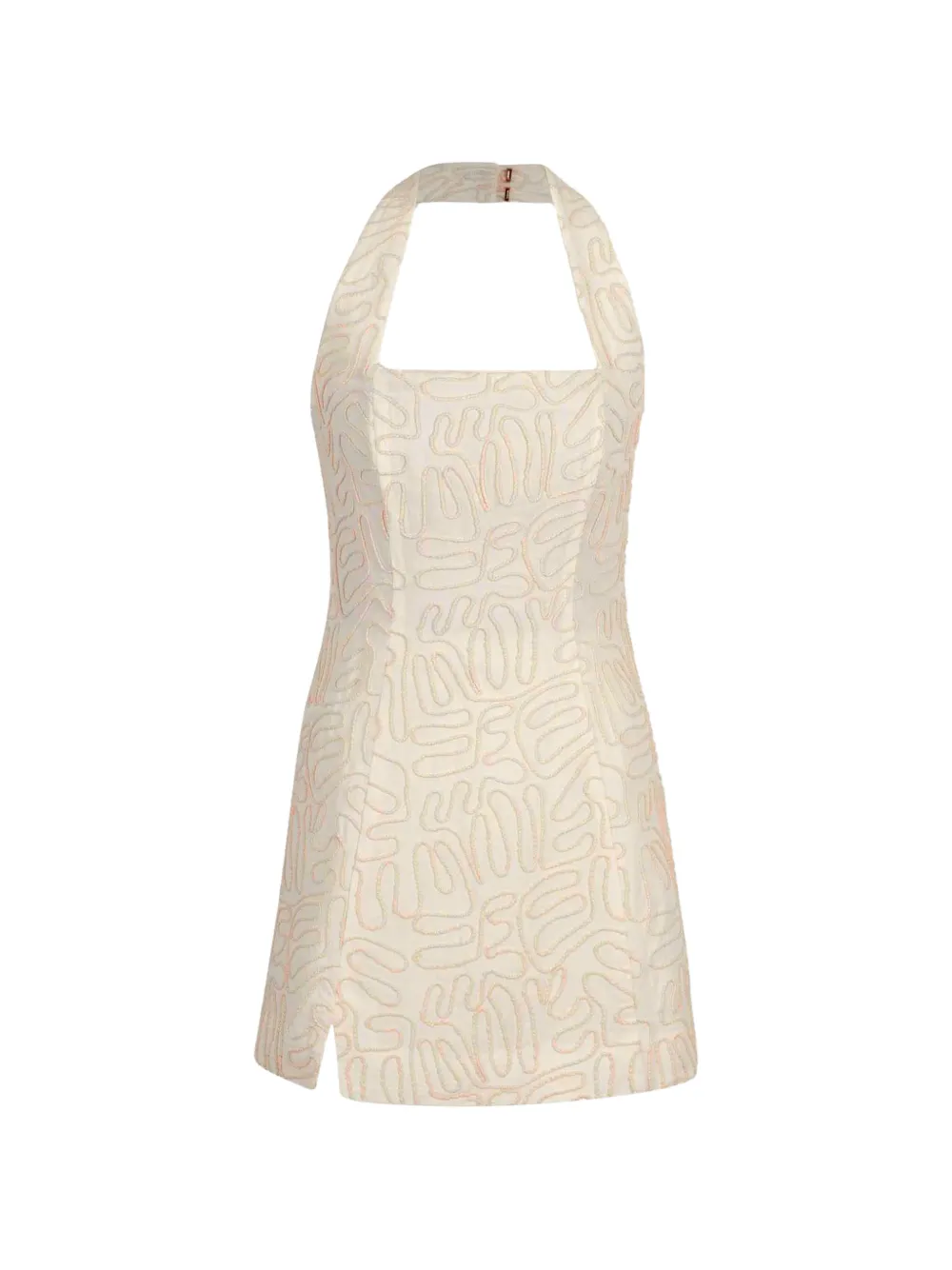 Cult Gaia Tyrisha cord-embroidered mini dress - White