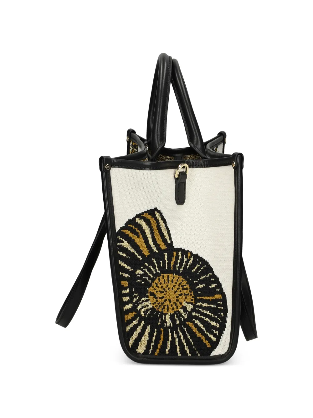 MY BEST BAG Kleine Atena Sea Creatures shopper met print Wit