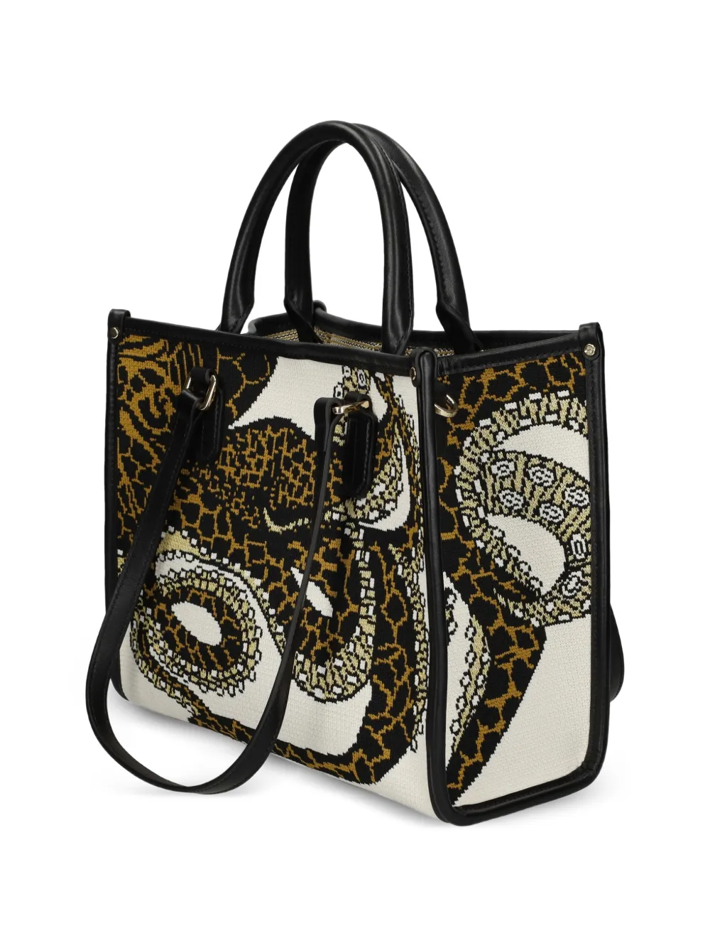 MY BEST BAG Kleine Atena Sea Creatures shopper met print Wit