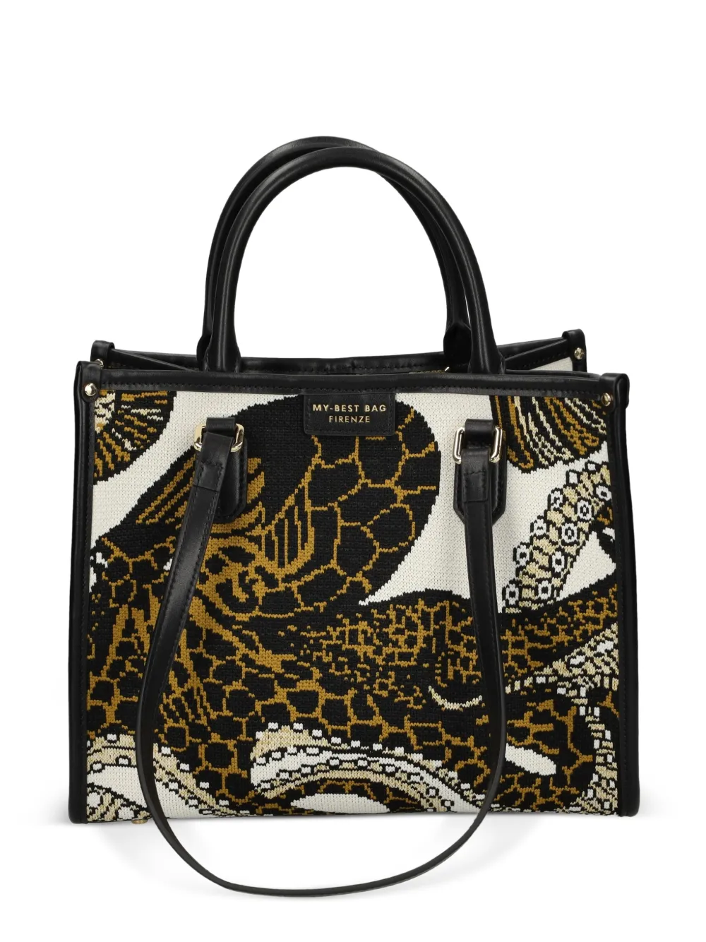My Best Bag Small Atena Sea Cratures Printed Tote Bag In Multi