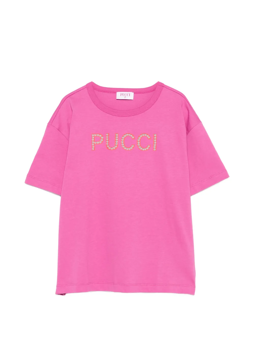 PUCCI Junior beaded T-shirt - Rosa