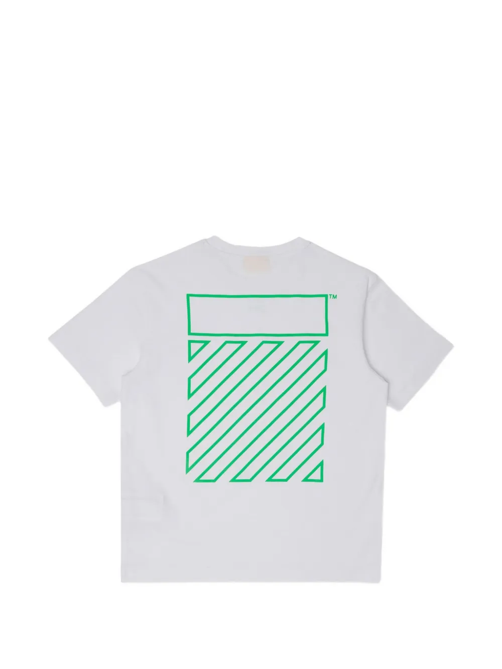 Off-White Kids Diagonals T-shirt met logoprint Wit