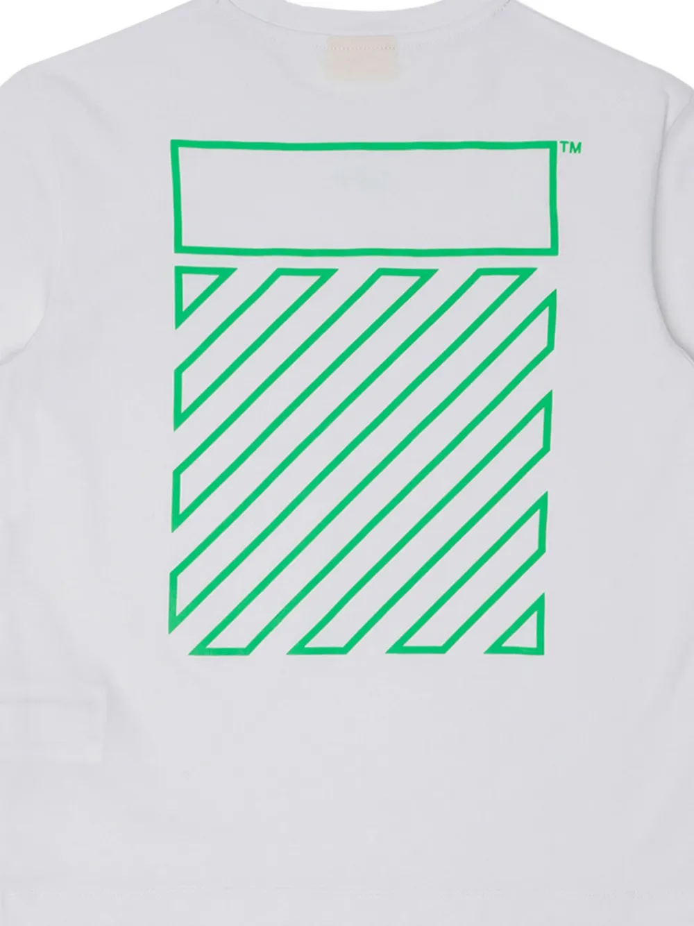 Off-White Kids Diagonals T-shirt met logoprint Wit