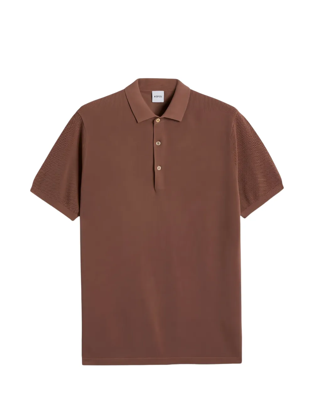ASPESI buttoned polo shirt - Marrone