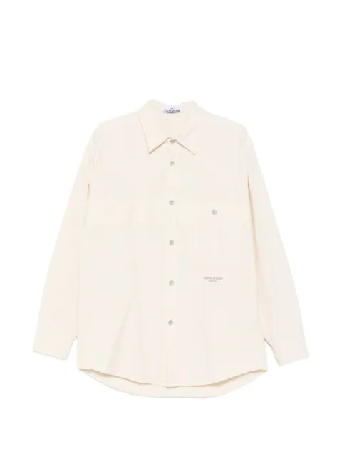 Stone Island patch-pocket shirt jacket