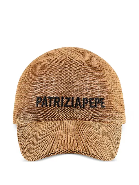 Patrizia Pepe woven baseball cap hat