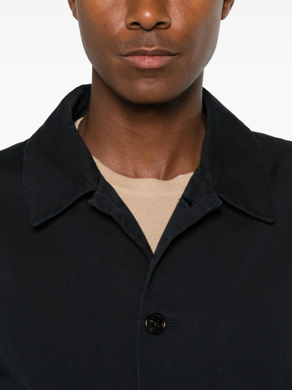 Profuomo Button-up shirtjack Blauw