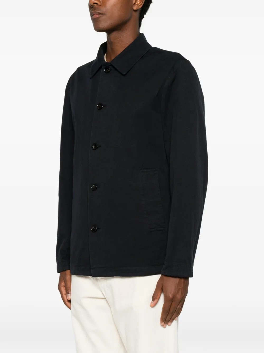Profuomo Button-up shirtjack Blauw