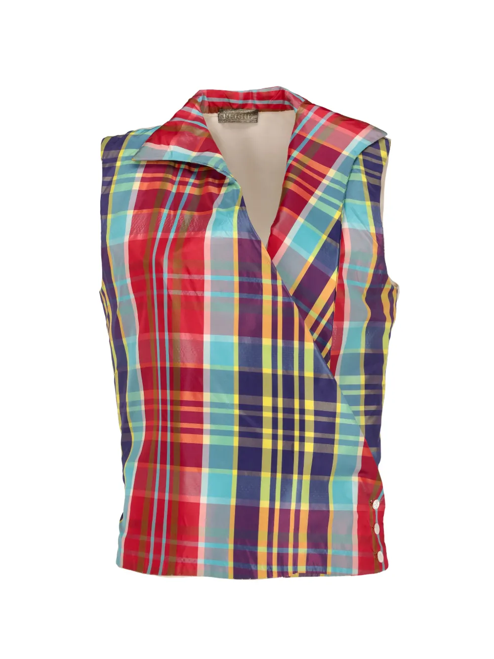 Gianfranco Ferré Pre-Owned 2019 tartan-pattern vest - Toni neutri