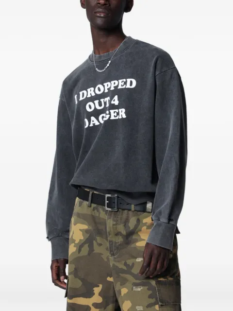 DAGGER slogan-print sweatshirt