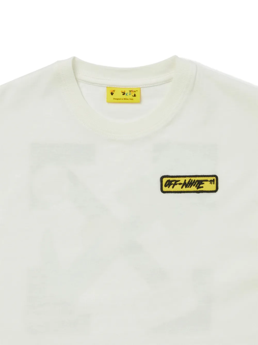 Off-White Kids T-shirt met Arrows-print en patchdetail Beige