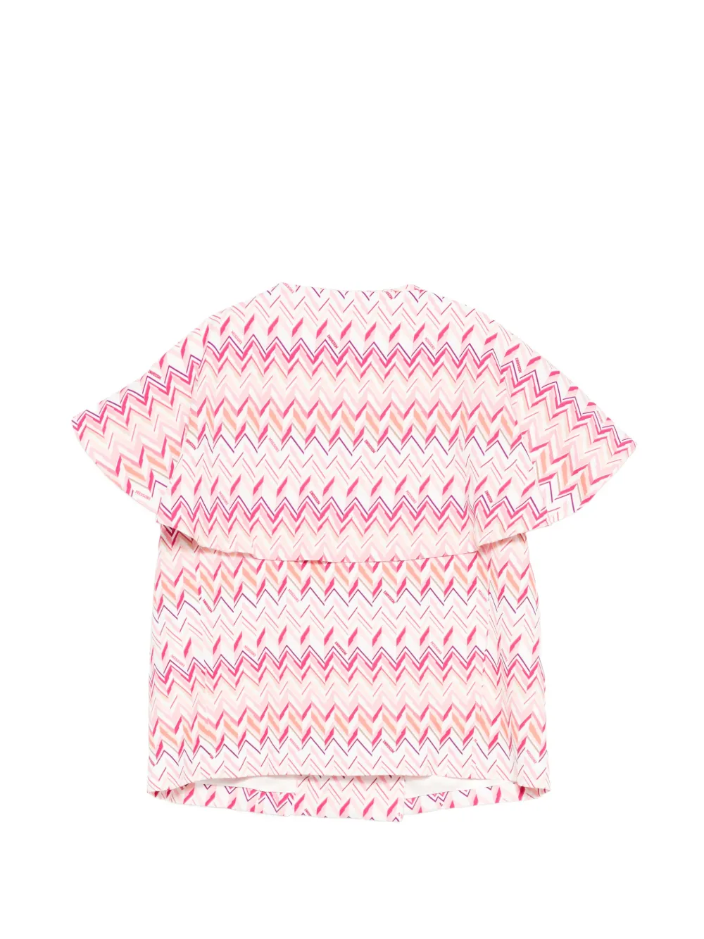 Missoni Kids Gelaagd jack met chevron-streep Roze