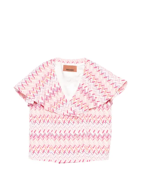 Missoni Kids chevron layered jacket