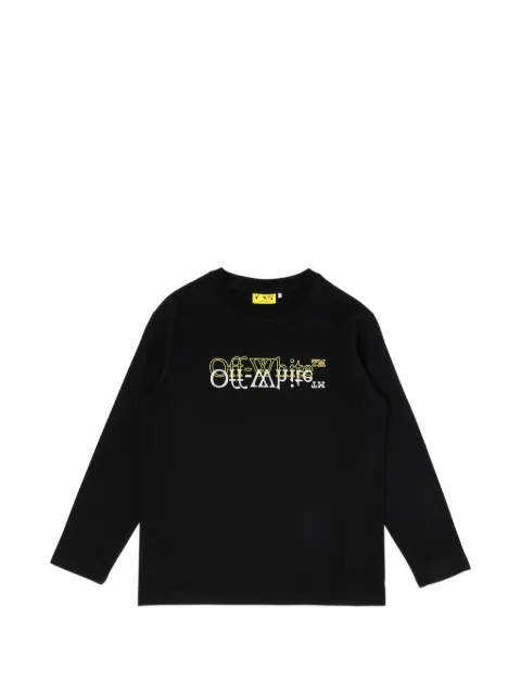Off-White Kids logo-print long-sleeve T-shirt