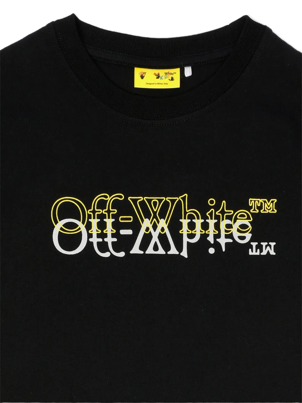 Off-White Kids T-shirt met lange mouwen Zwart