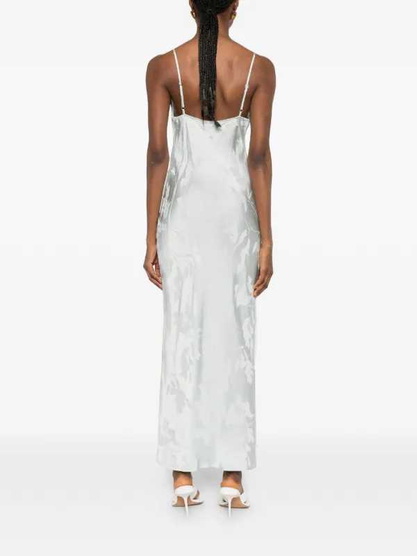 calvin klein viscose satin maxi slip dress Viscose Satin Maxi Slip Dress