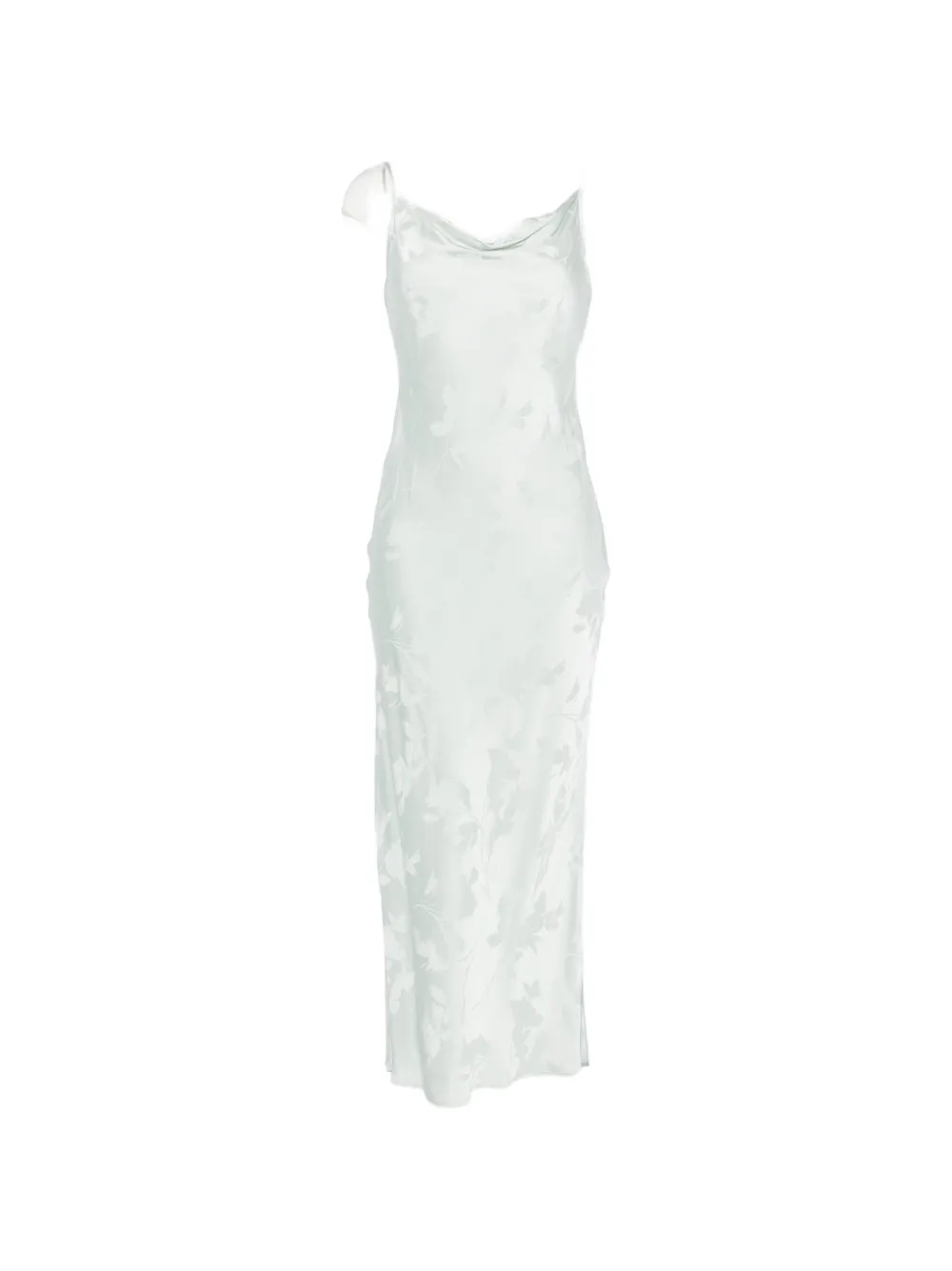 Calvin Klein Floral Slip Maxi Dress In Gray