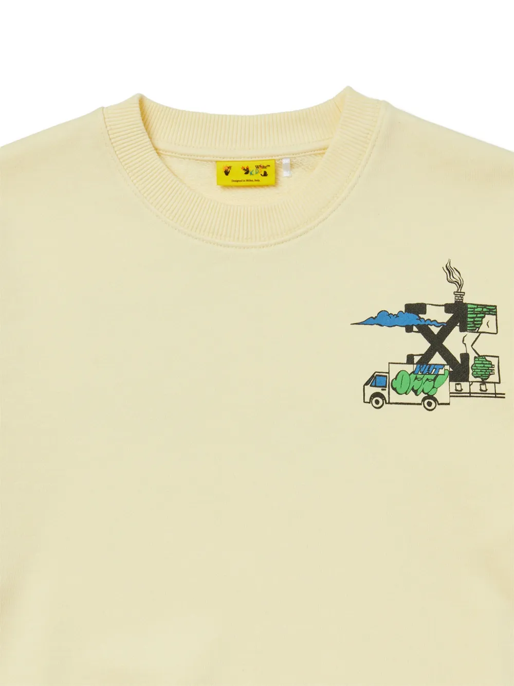 Off-White Kids Trui met print Beige