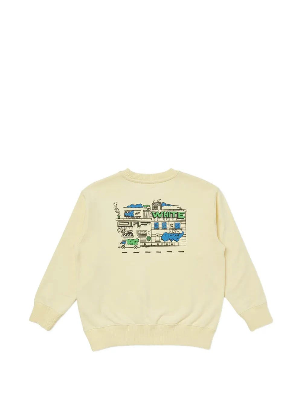 Off-White Kids Trui met print Beige