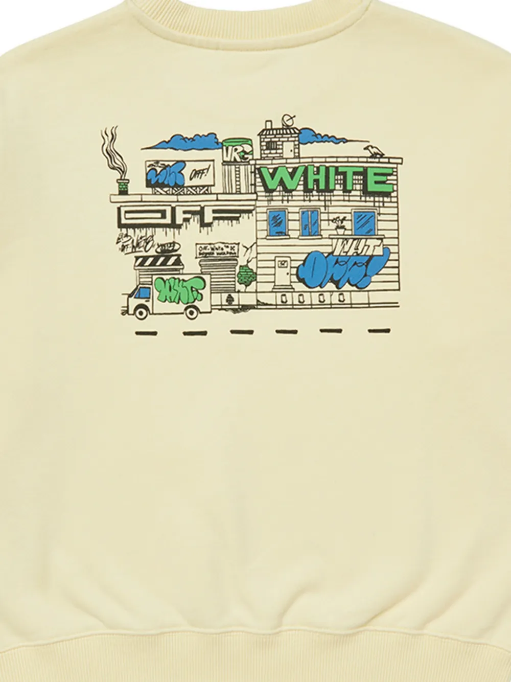 Off-White Kids Trui met print Beige