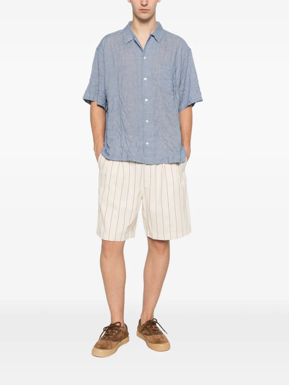Levi's plaid-pattern shirt Blauw