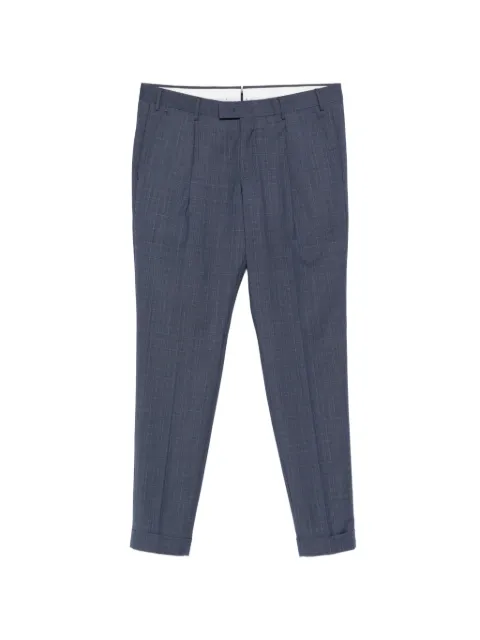 PT Torino check-pattern pleated trousers