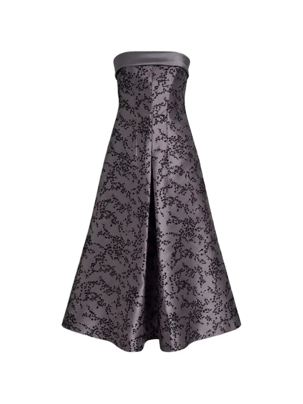 Alberta Ferretti sequin-embellished strapless midi dress - Grey