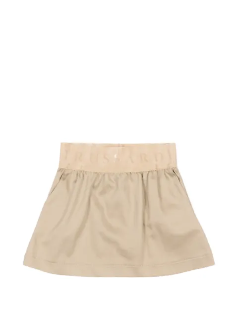 TRUSSARDI JUNIOR logo-waistband skirt
