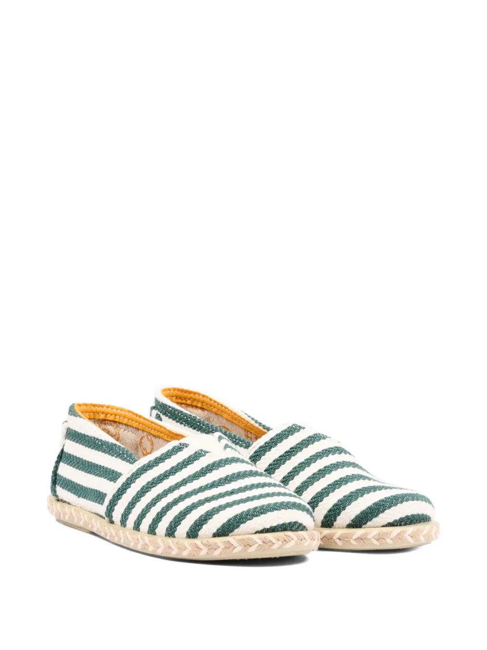 Pisamonas striped espadrilles - Green