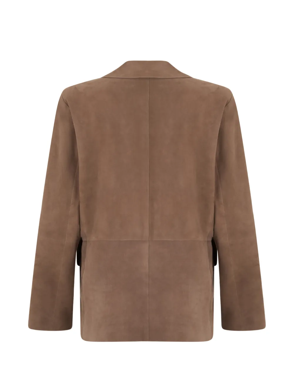 'S Max Mara Anfora suède jack met gekerfde revers Bruin