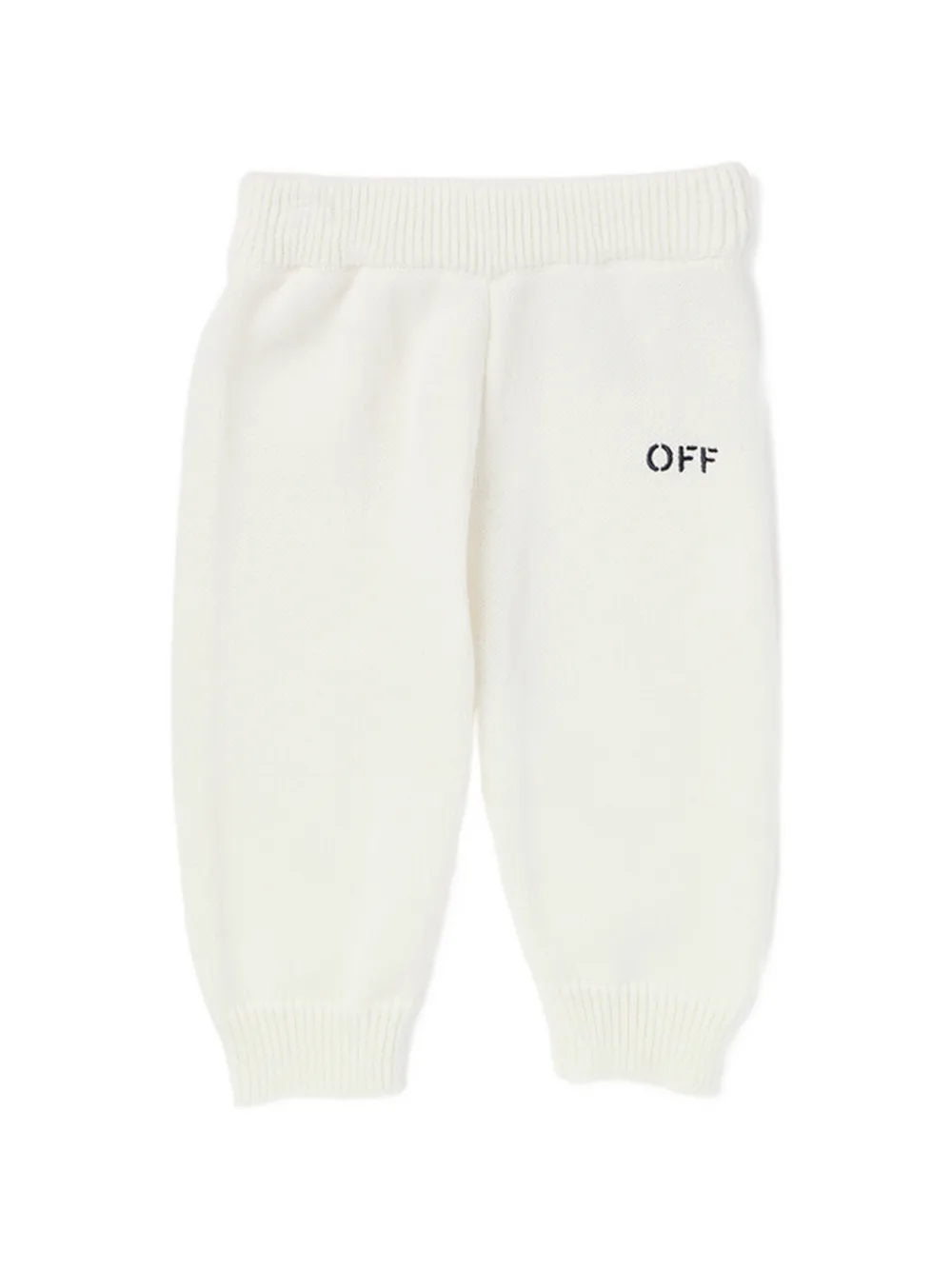 Off-White Kids Off gebreide broekset Wit