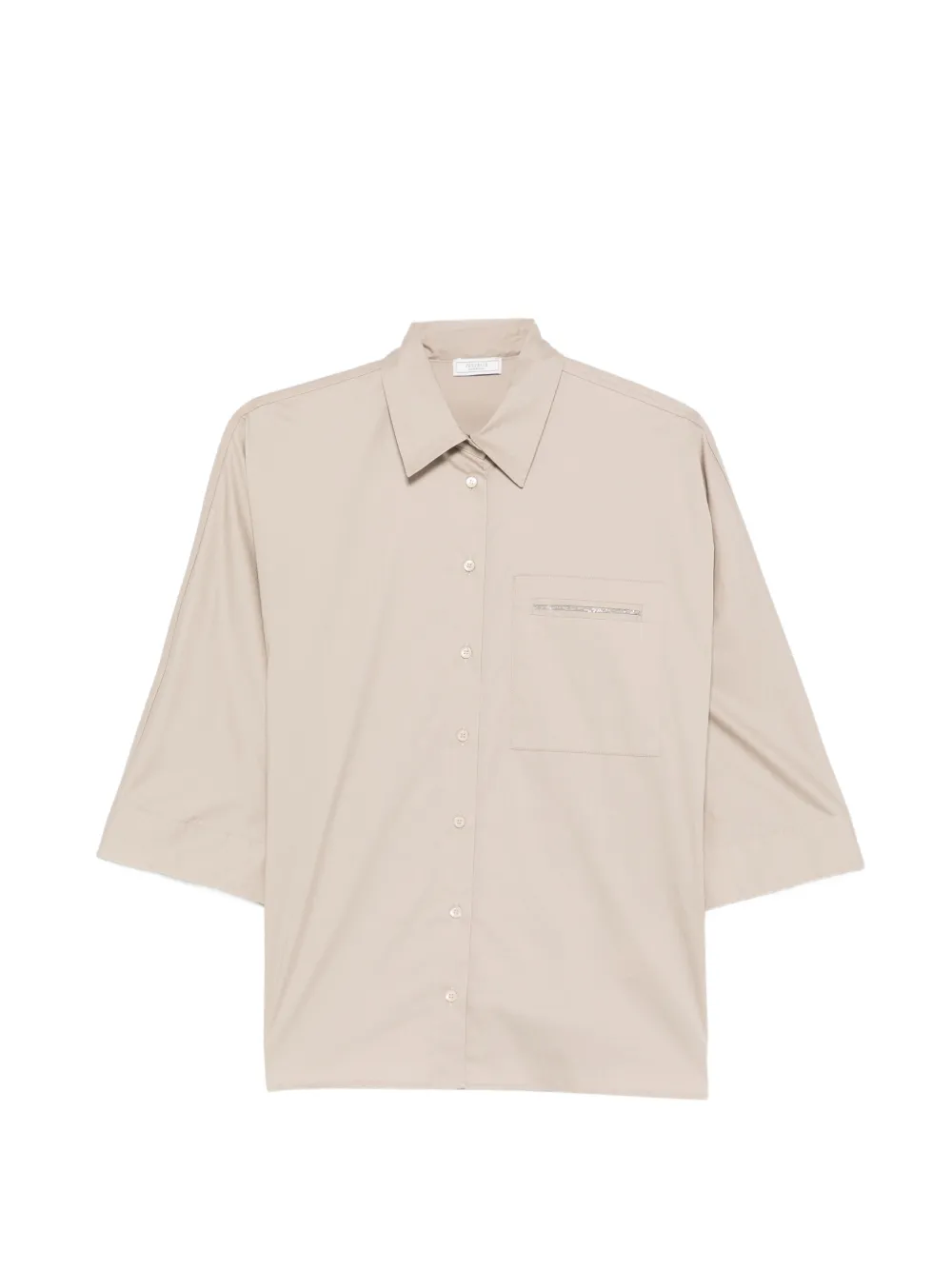 Peserico bead-embellished shirt - Braun