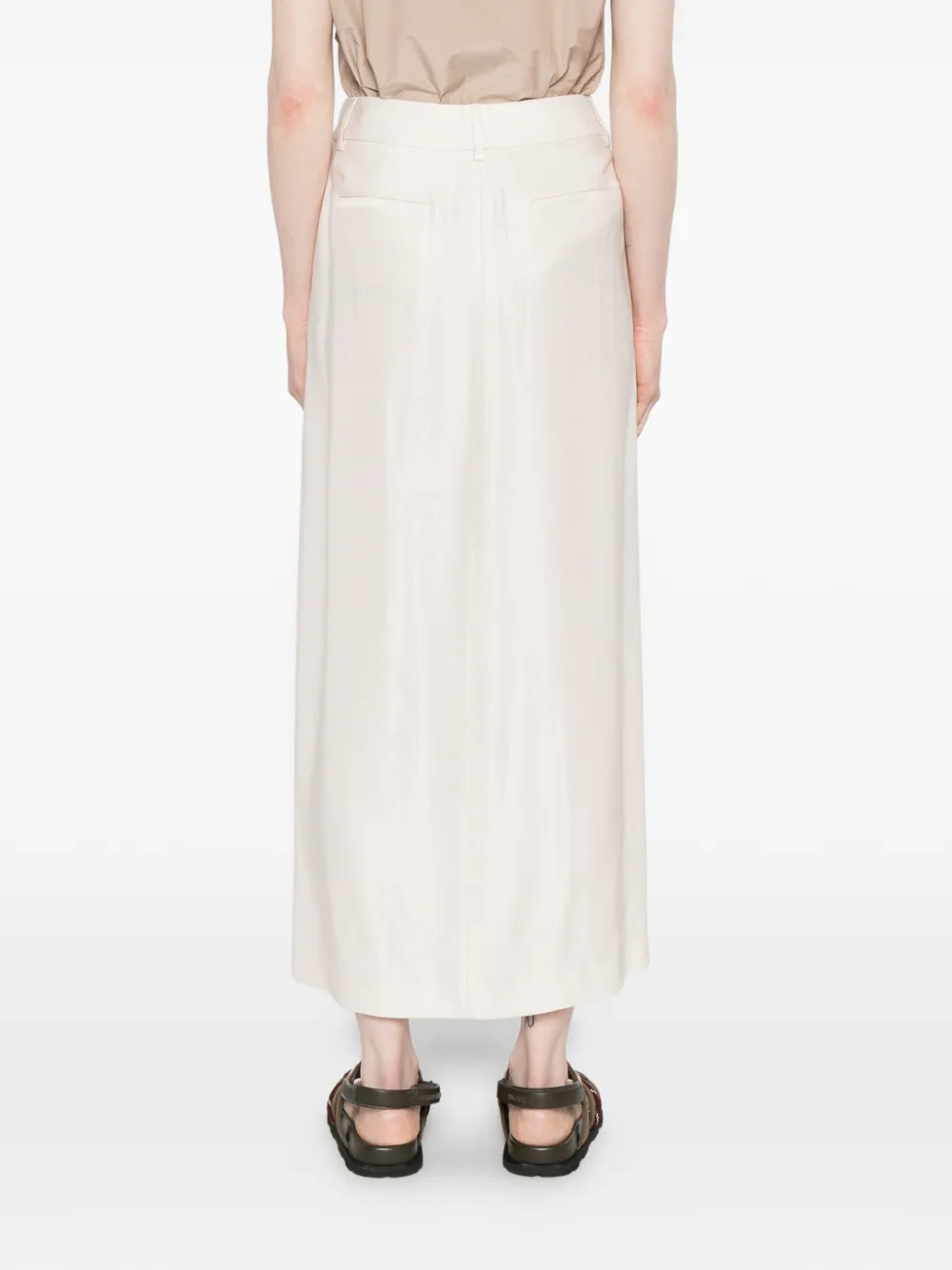 Peserico Midi-rok met zijsplit Beige