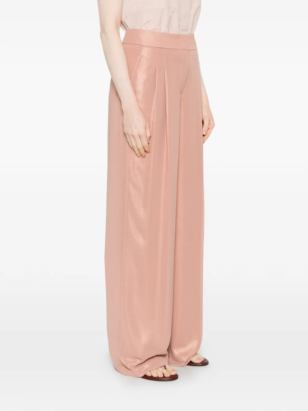 Peserico Metallic broek Roze