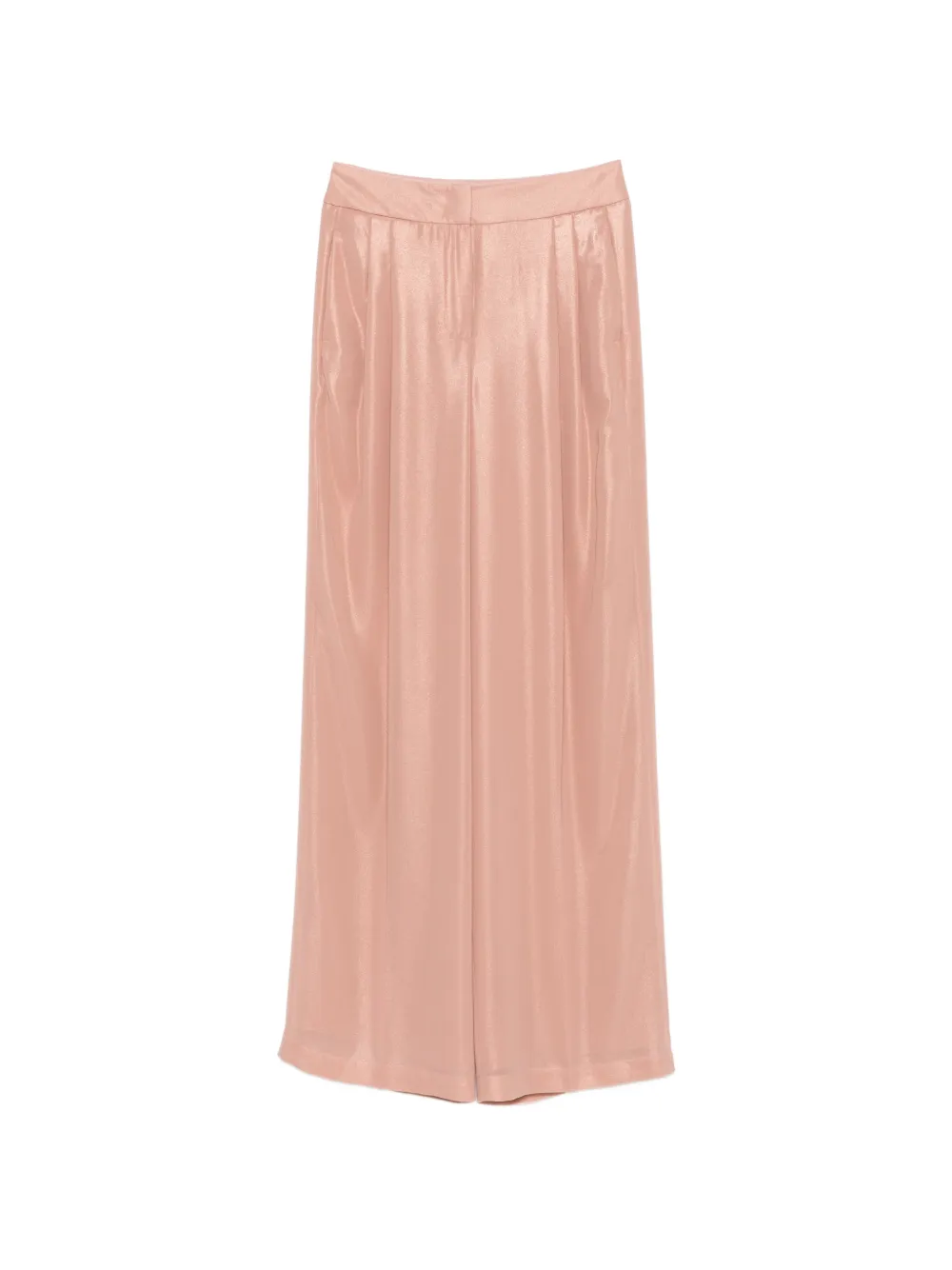 Peserico metallic-effect wide-leg trousers - Rosa