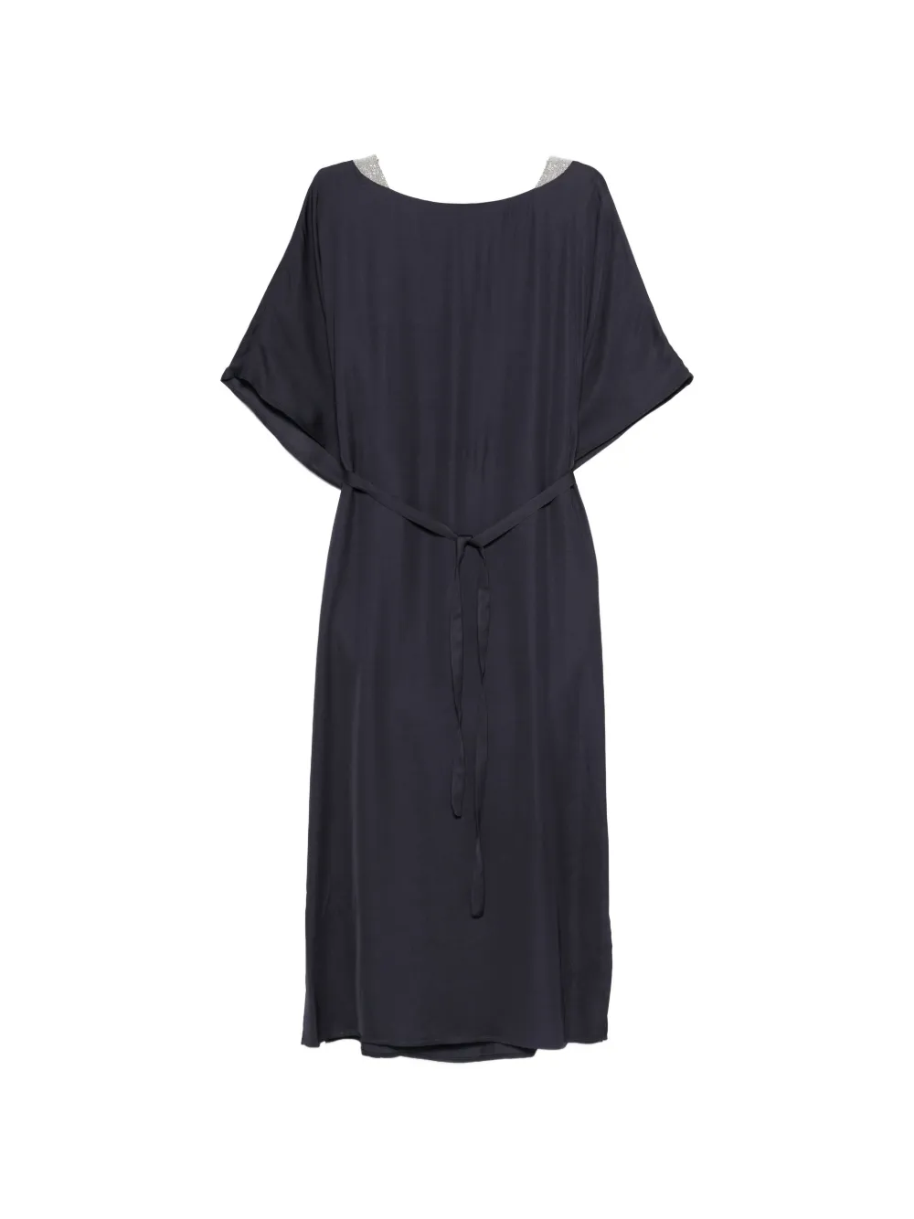 Peserico embellished tie dress - Blu
