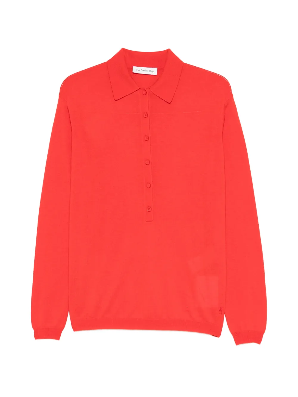 The Frankie Shop buttoned long-sleeve sweater - Rosso