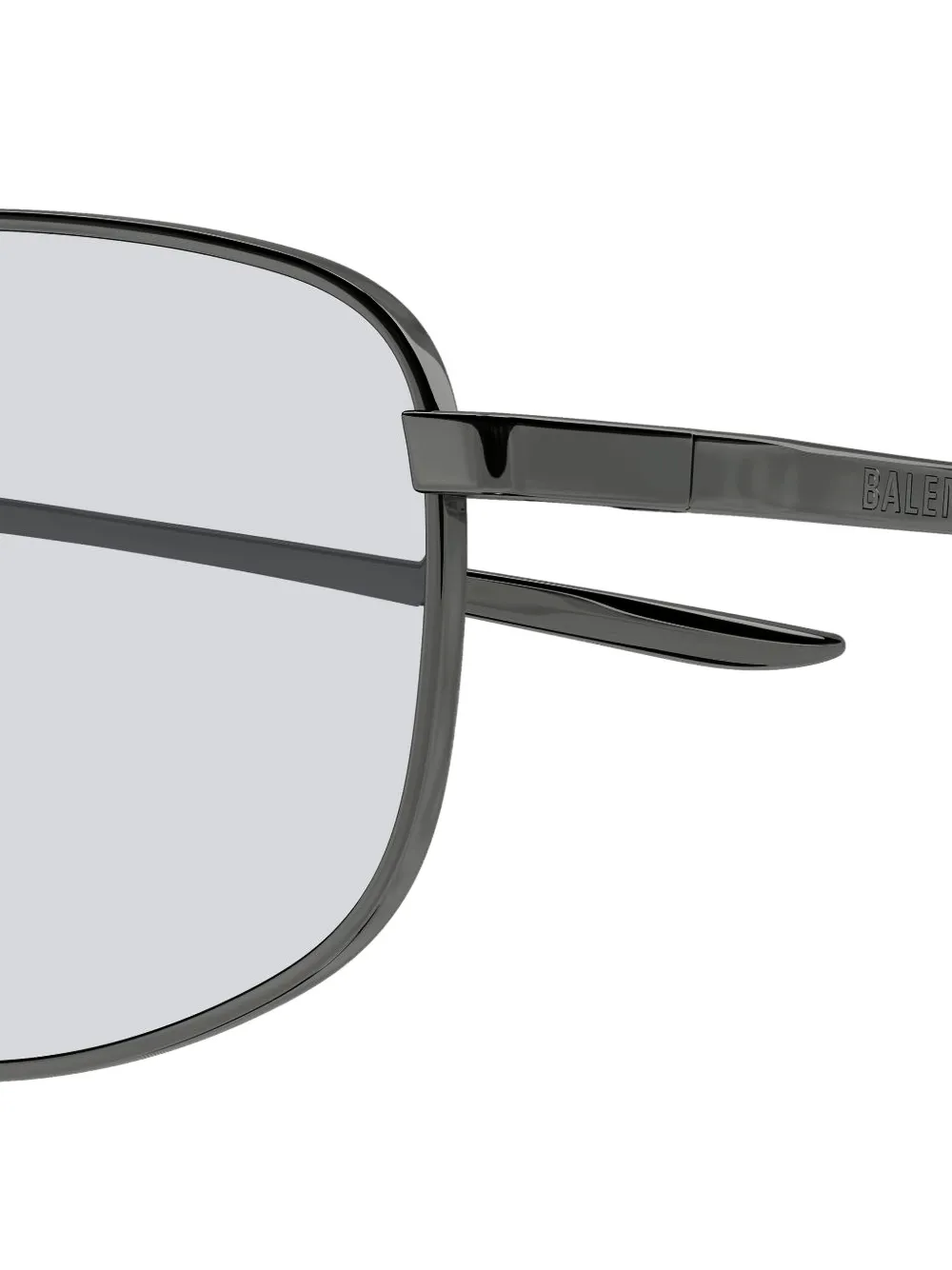Balenciaga Eyewear Zonnebril met rechthoekig montuur Grijs