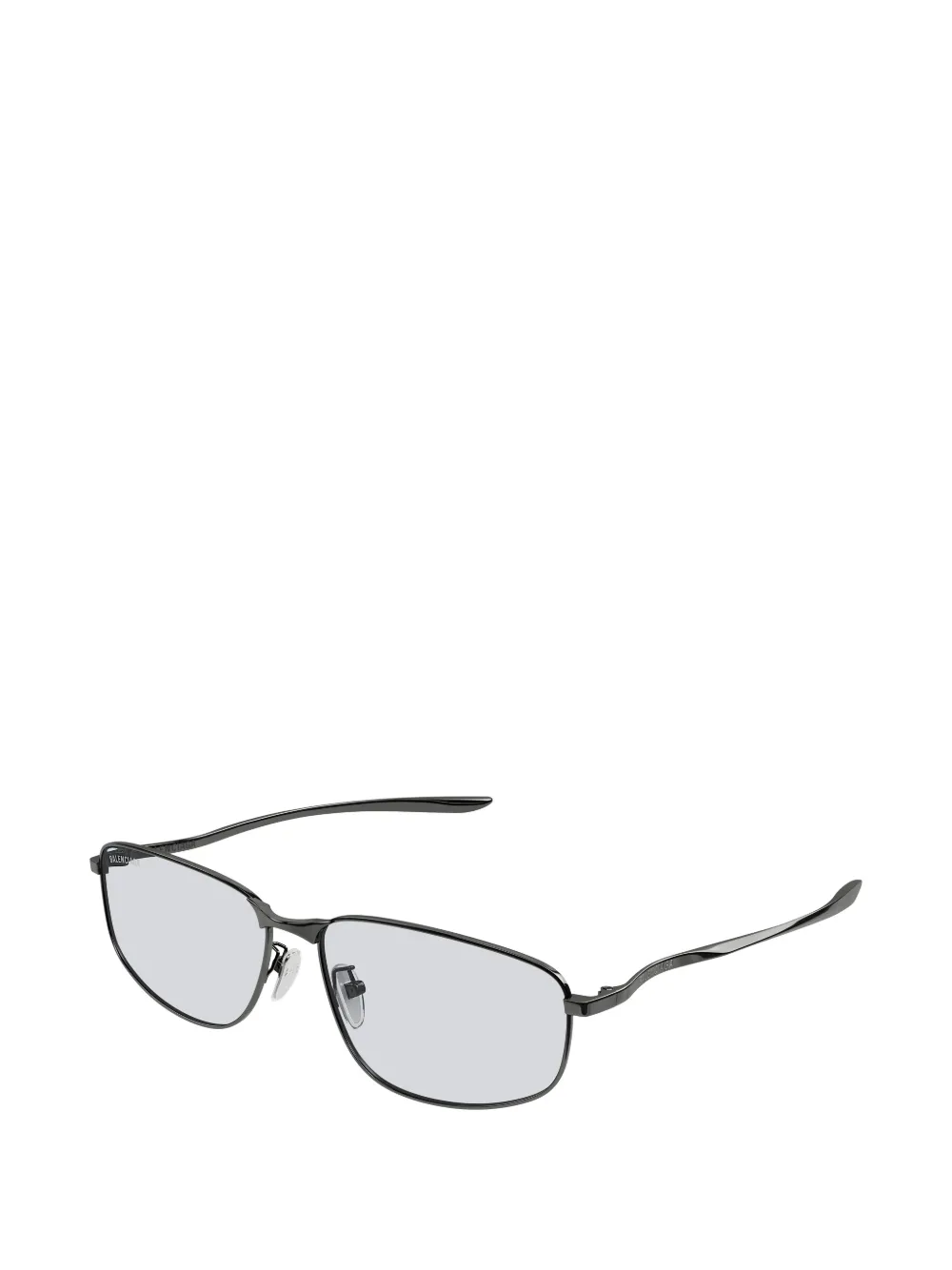 Balenciaga Eyewear Zonnebril met rechthoekig montuur Grijs