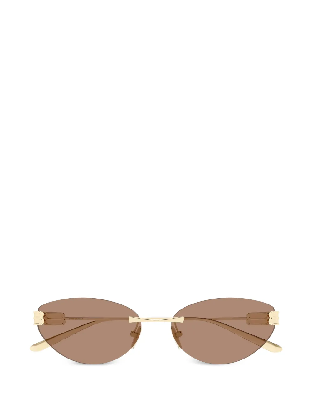 Balenciaga Eyewear logo-detail sunglasses - Oro