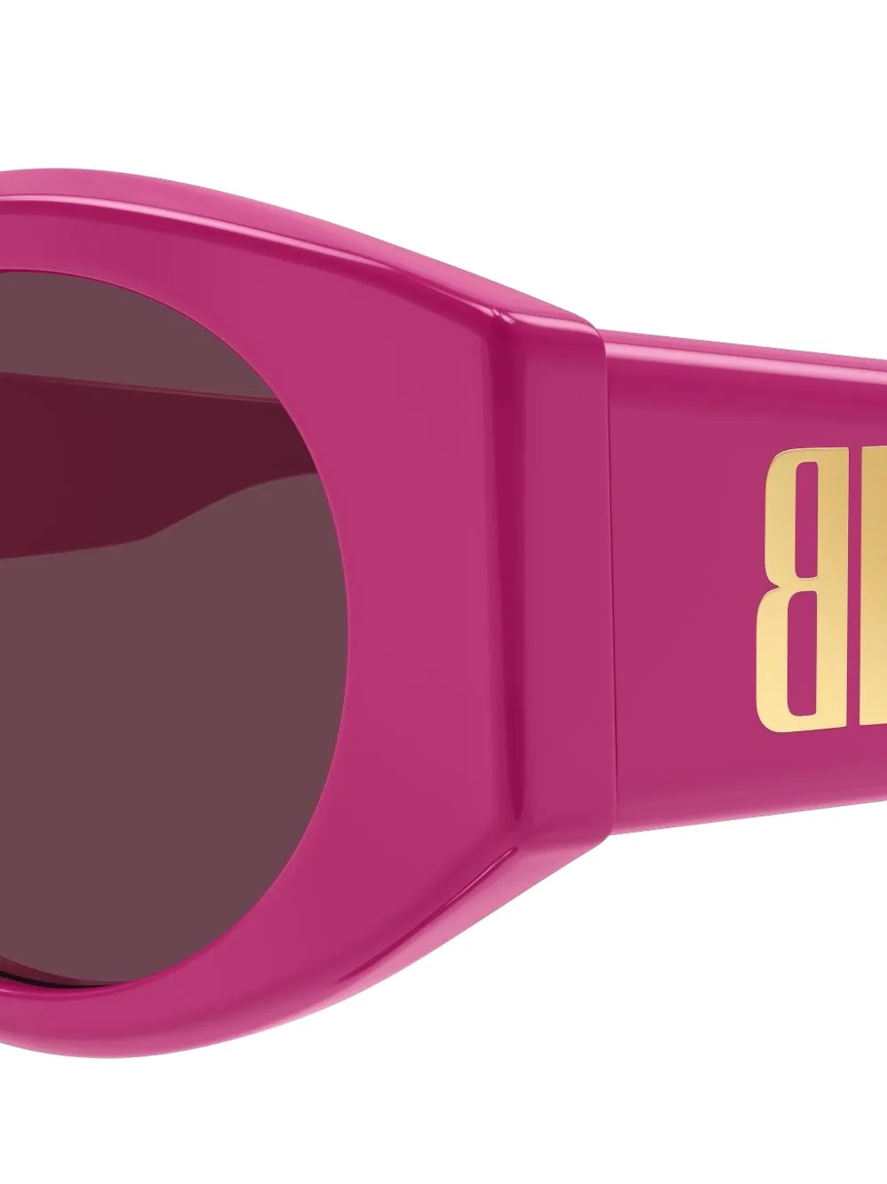 Balenciaga Eyewear BB zonnebril met ovaal montuur Roze