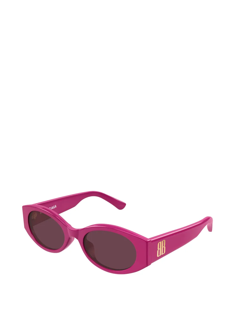 Balenciaga Eyewear BB zonnebril met ovaal montuur Roze